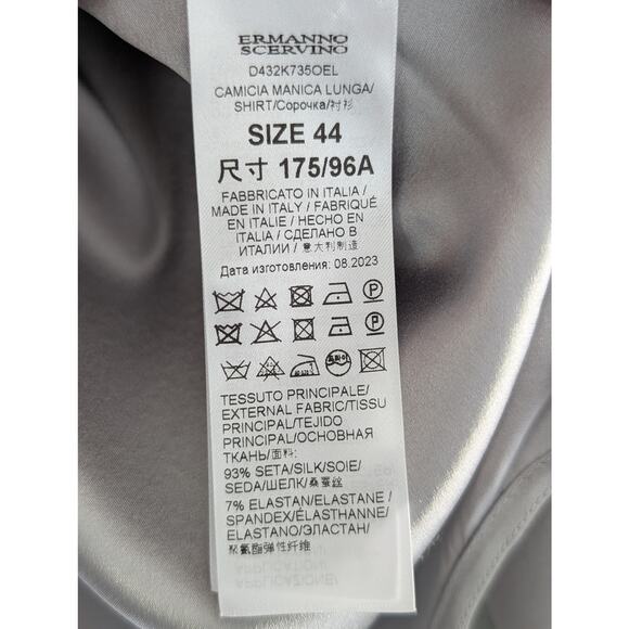 Ermanno Scervino Gray and Black Blouse - Picture 10 of 12